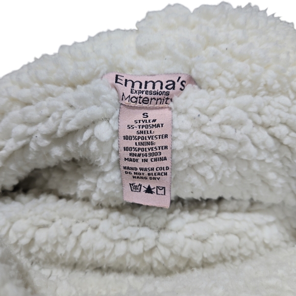 Emma's Expressions Maternity Sherpa Jacket  Women's Size Small - Picture 4 of 4